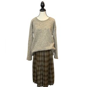 Oversized mohair blend sweater rolled neckline 36% mohair 32% wool EUC size S